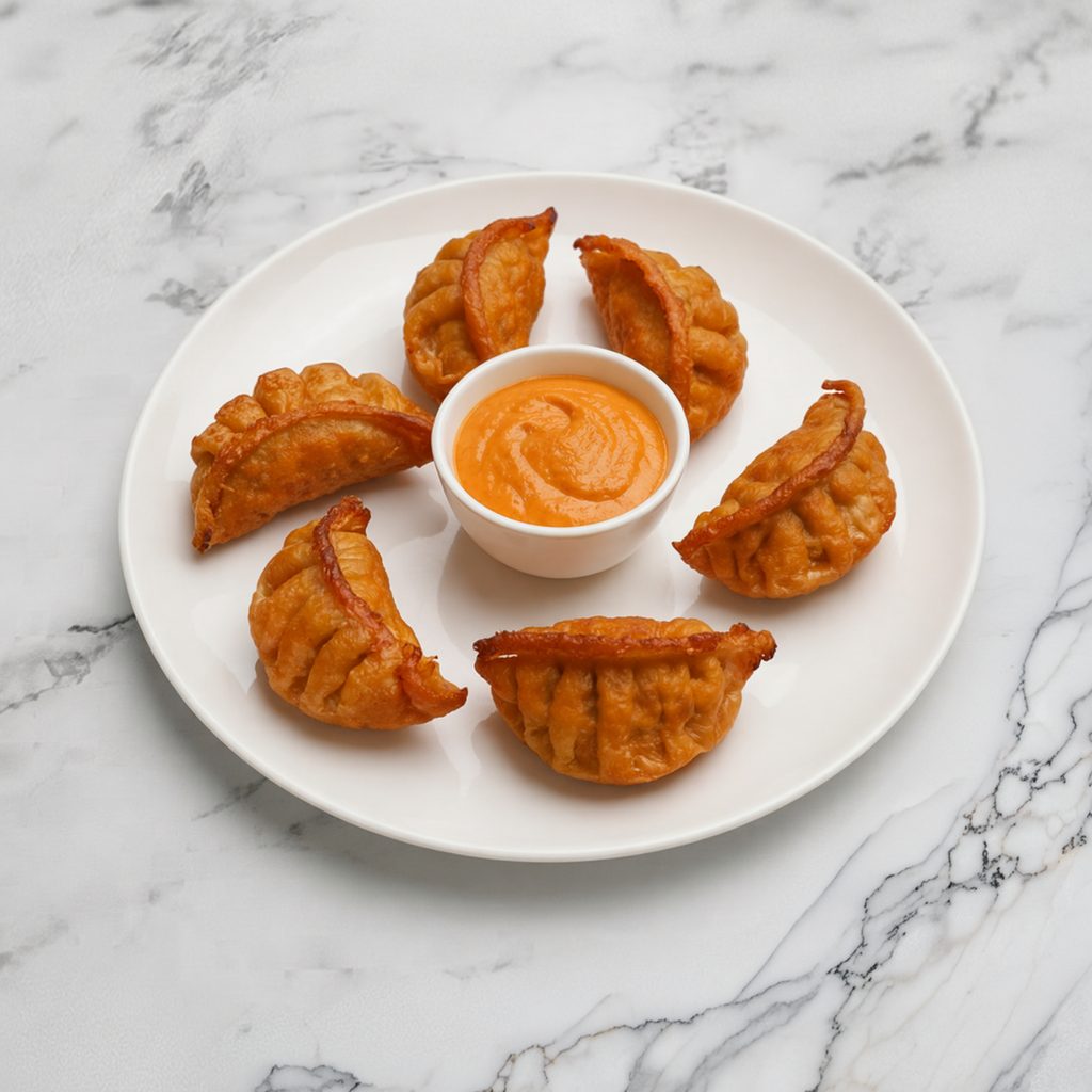 Fried Veg Momo (6pc).