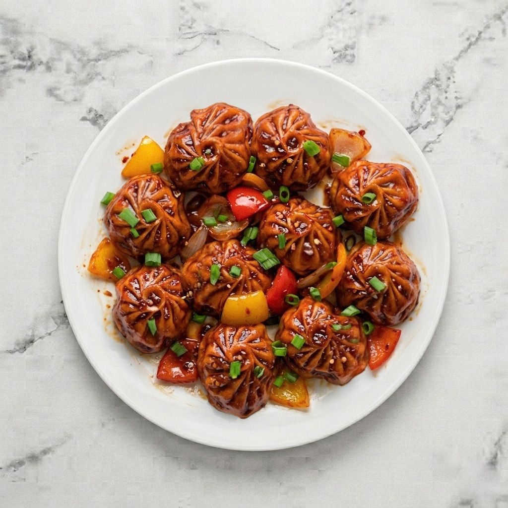 Chilli Veg Momo (10pc).